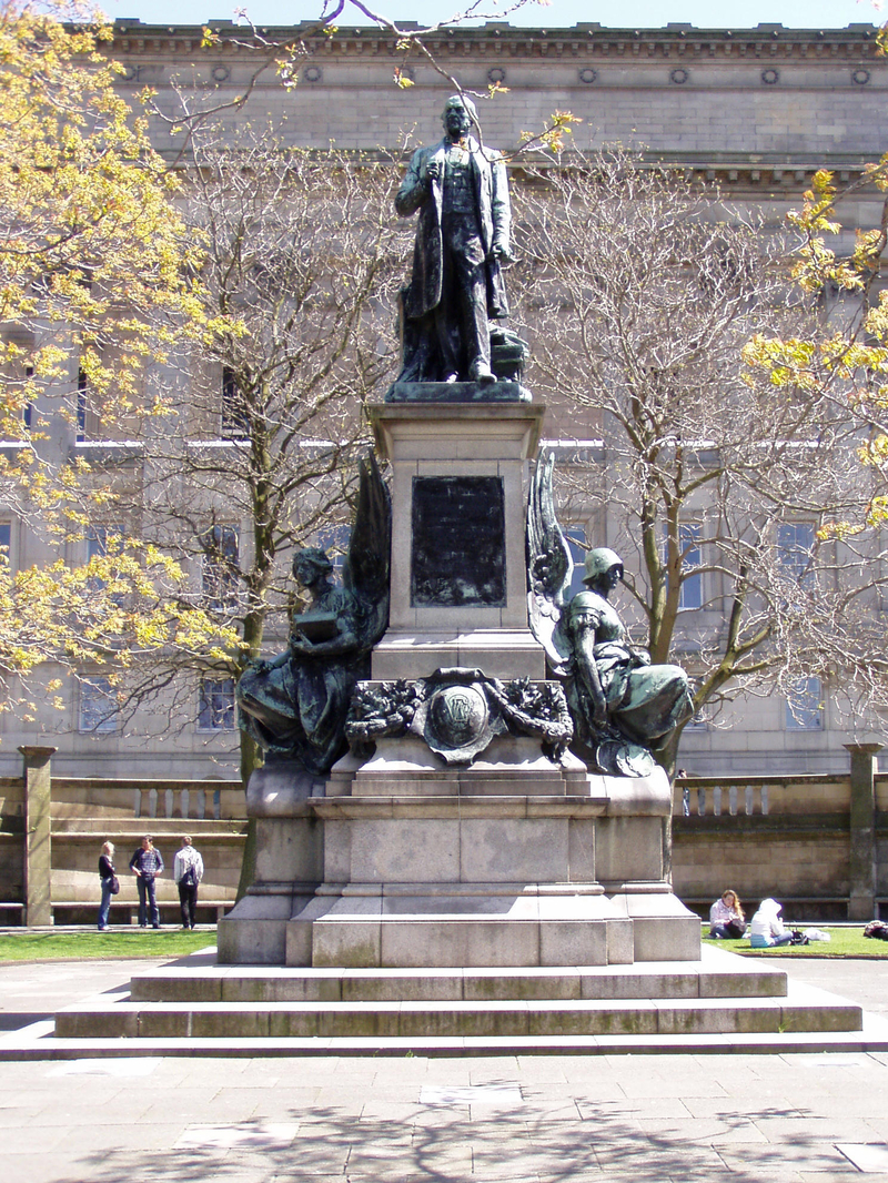 Gladstone Statue St Johns Gardens Liverpool