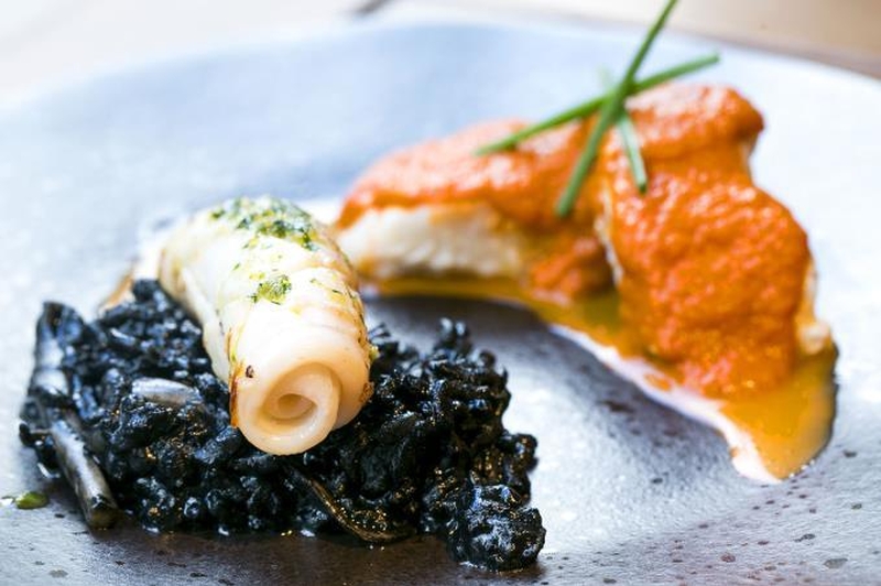 Black Risotto With Confitted Cod Low Res